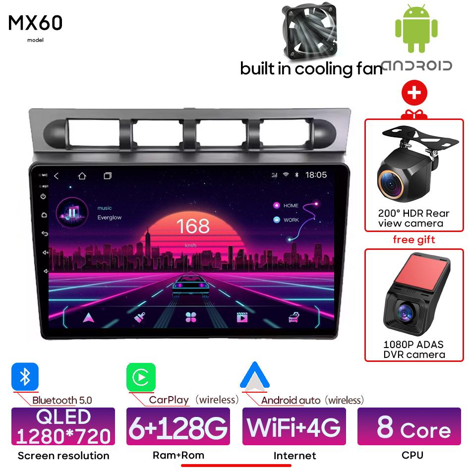Android pour Kia Morning Picanto 2004 - 2007 lecteur multimédia de voiture Radio de Navigation Carplay unité principale automatique vidéo stéréo