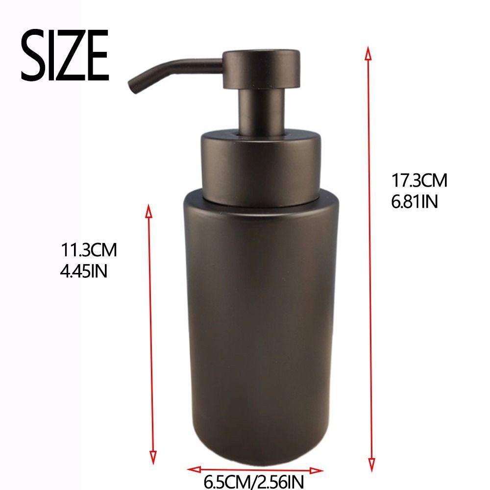 304 Stainless Steel Pump Hand Soap Dispenser Rust Proof Liquid Storage Container  Countertop