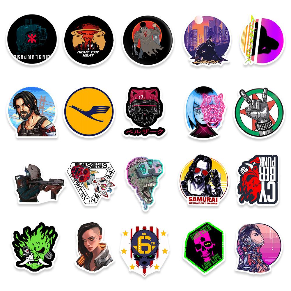 50 Игр Граффити Наклейки Беговел Мотоциклетный Шлем Скейтборд Декоративные Наклейки Креативный Ручной Аккаунт