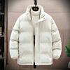 Мужская стеганая куртка с воротником-стойкой, бархатная теплая на зиму, мужская и женская трендовая стеганая куртка на осень и зиму, молодежная спортивная и повседневная мужская стеганая