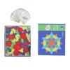 Игрушки Tangram, развивающие яркие геометрические формы, головоломки, деревянные блоки с узорами, набор для детей