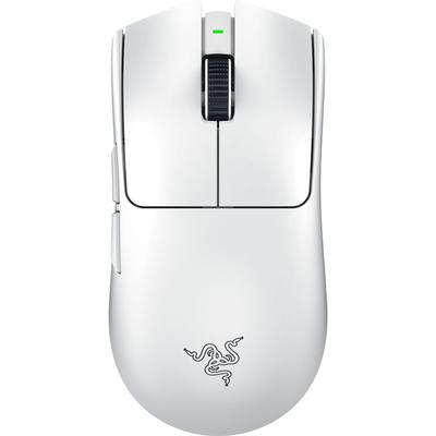 Беспроводная игровая мышь Razer Viper V3 Pro White Edition с донглом, с оптическим сенсором Focus Pro 35K 35000 и 6 кнопками (8000 Гц в комплекте, Сверхлегкий