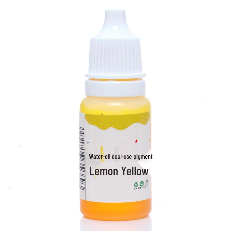 12-Color Dual-Use Oil-Water Pigments for Baking & DIY Soap/Lipstick, High Concentration, 10ml
