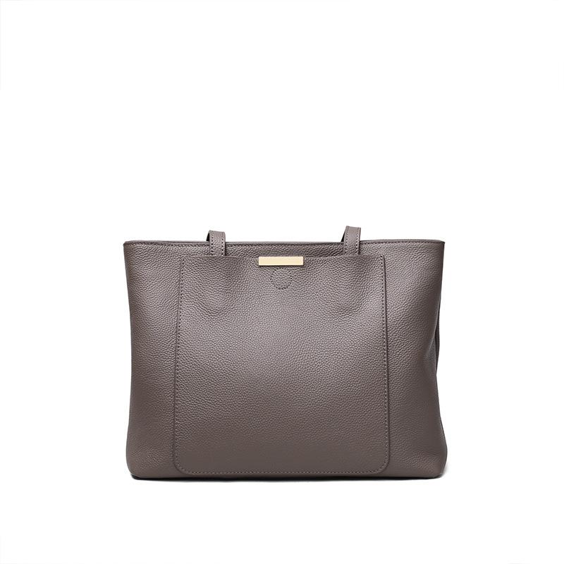 All-match New Fashionable Leather Shoulder Bag Lazy Style Large Capacity Tote Bag