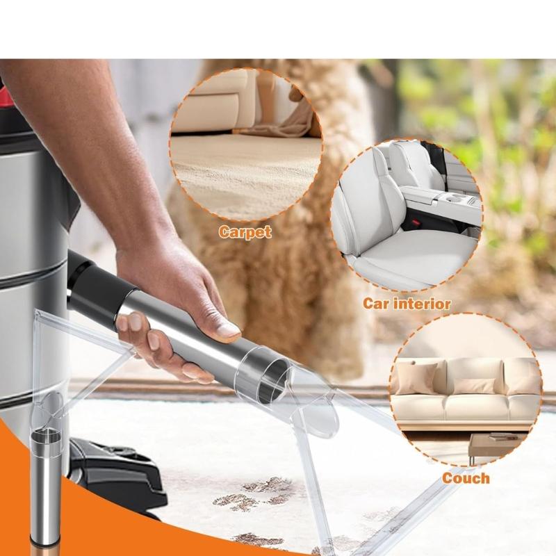 Vacuum Attachment Set Upholstery Nozzle for Various Surfaces Cleaning Compact Design with Enhanced Liquid Absorption