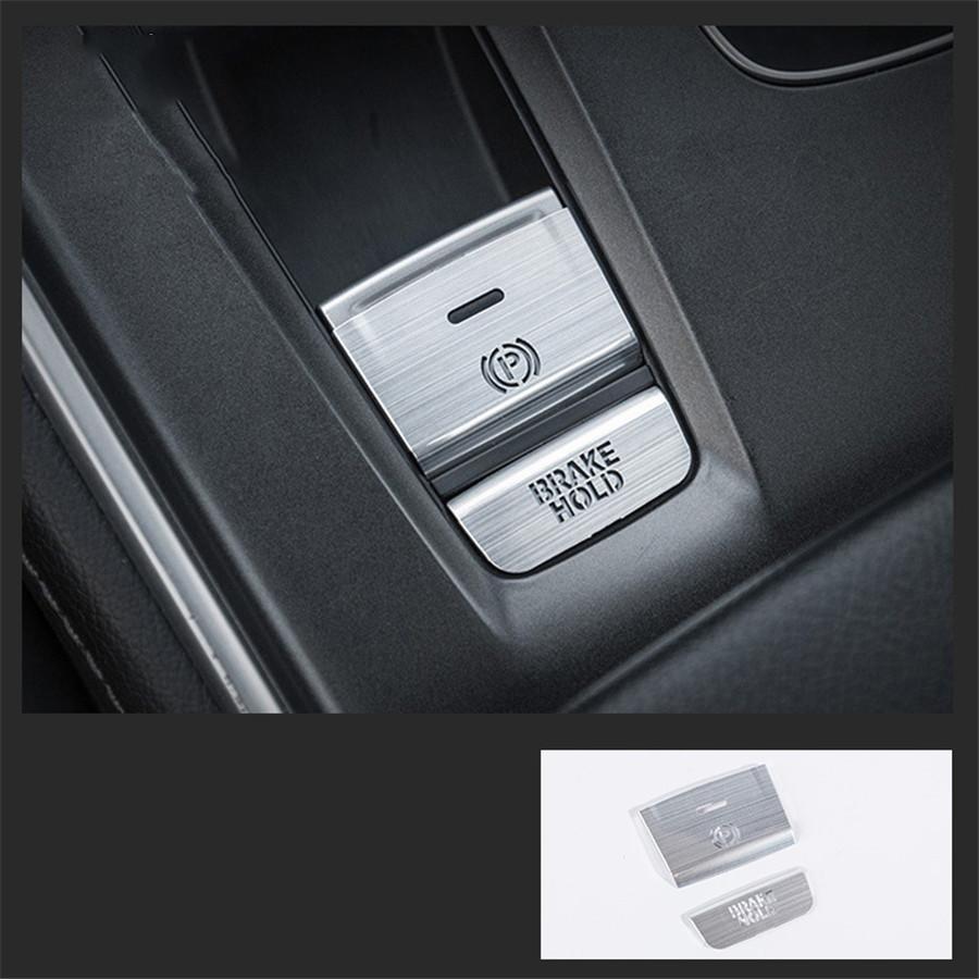 2 шт. Алюминиевая накладка на кнопку P Gear BRAKE HOLD для Honda Accord 2018-2019 Красный