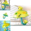 Dinosaur Shower Head Bath Toy With Rotating Water Spray For Kids Playtime