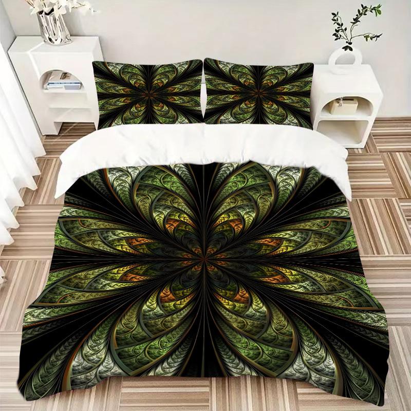 3pcs Abstract Pattern Duvet Cover Set - Machine Washable, Includes 1 Cover and 2 Pillowcases, No Core Included yy251013037