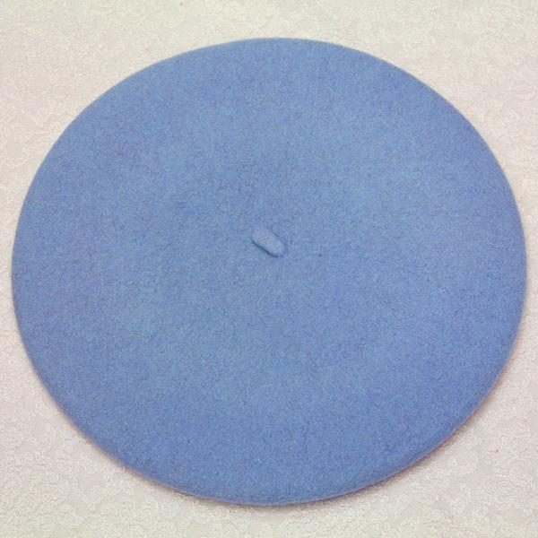 Зимняя теплая искусственная шерстяная шапка-берет для женщин и девочек, французская шапка-бини, красная, черная, фиолетовая, бежевая, оранжевая, кавайная, плоская, теплая