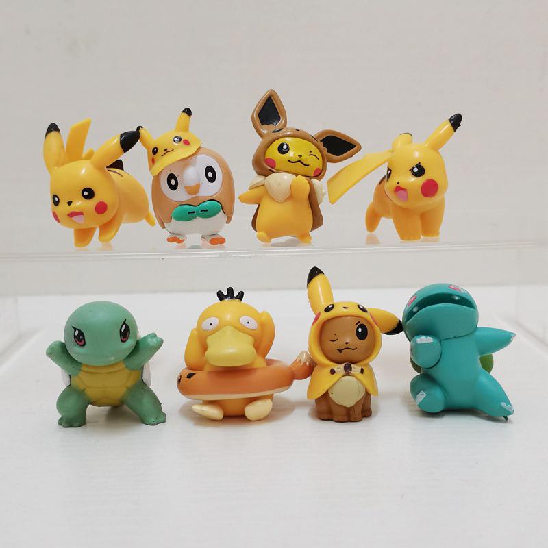 Pikachu Animal Transformation Cake Decoration Figurine - 8 Styles Trendy Ornament Gift