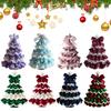DIY Crochet Christmas Tree Kit Material Christmas Crochet Kit Festive Crochet Tree Crafts Xmas Party Crochet Decorations