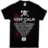 Мужская футболка The Walking Dead Keep Calm, Черная, XXXL