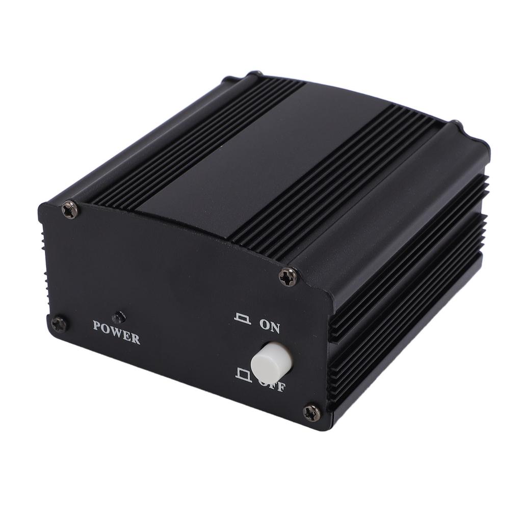 Фантомное питание 48 В с адаптером, корпус из алюминиевого сплава, блок фантомного питания для конденсаторного микрофона