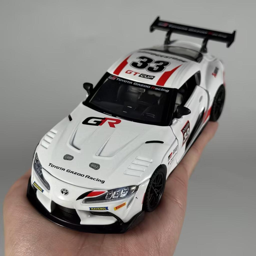 1:32 Toyota Supra GT4 GR Track Version Supercar Alloy Metal Diecast Model Car Home Trendy And Desktop Display Ornaments Birthday