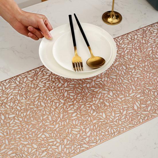Дорожка на стол, противоожоговая, ПВХ, ажурный дизайн, термостойкая, коврик для еды, защитный от ожогов чехол для обеденного стола