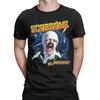 Черные футболки Scorpions для мужчин Повседневные футболки из чистого хлопка С круглым вырезом С коротким рукавом Одежда
