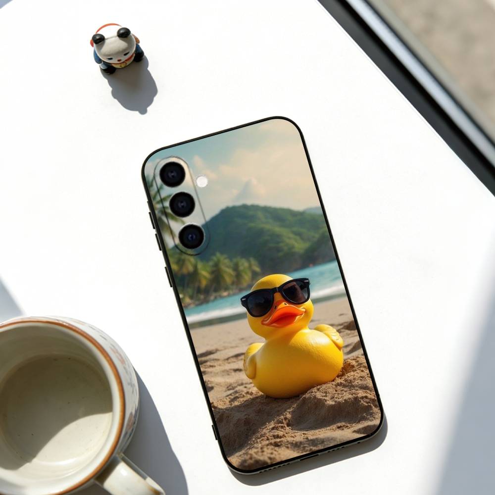 Duckling Phone Case For Samsung Galaxy A73,A72,A71,A70,A53,A52,A51,Others Soft Black Cover