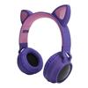 Наушники Cat Ear 3D со светодиодной подсветкой, беспроводные складные Bluetooth 5.0 гарнитуры с микрофоном