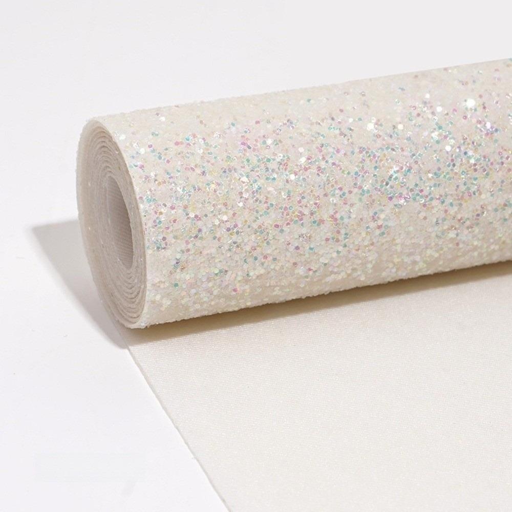 Chunky Glitter Artificial Leather Fabric Colorful Glitter Faux Leather  DIY Hairbow Accessories