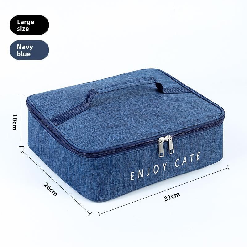 Insulated Lunch Box Carrier With Durable Oxford Cloth For Work And Daily Meals