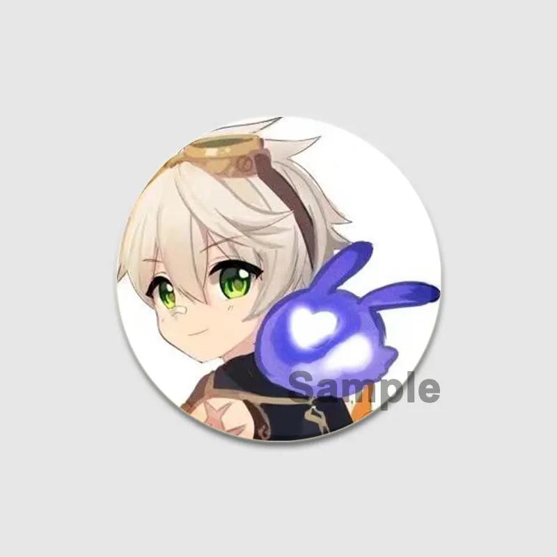 Значки Bennett 32/44/58 мм, аниме-броши ручной работы Genshin Impact, значок на лацкан игрового персонажа, креативный значок в виде мультяшной фигурки, подарочный аксессуар