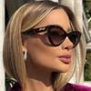 Fashion Cat Eye Women's Sunglasses 2025 Luxury Brand Designer Black Leopard Small Frame Sun Glasses UV400 Girl Letter Eyewear