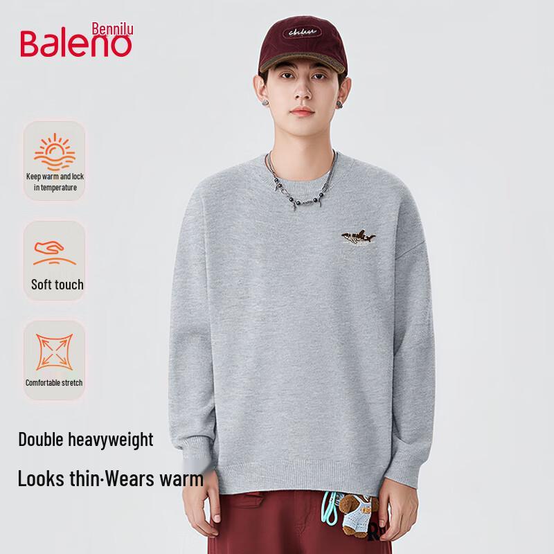 Baleno Men's Winter Knit Round Neck Sweater