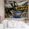 Club Atlético Boca Juniors Tapestry for Bedroom Aesthetic Classroom Tapestries Wall Hanging for Living Room Dorm Office,Ideal Creative Gift