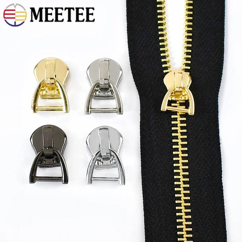 10/20 шт. 3/5/8/10# Слайдеры для металлических молний Meetee D-кольцо Пулеры для молний Набор для ремонта одежды DIY Багаж Швейные аксессуары