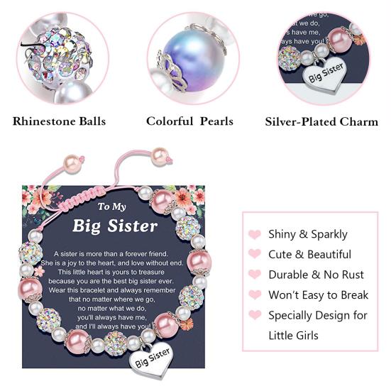 Сверкающий женский браслет с трогательной буквой контрастного цвета, регулируемый браслет из искусственного жемчуга и стразов, подарок на праздник