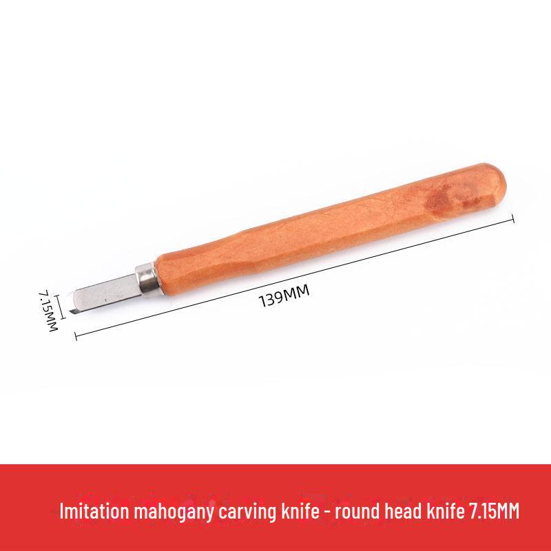 Набор ножей для резьбы по дереву ручной работы: В комплект входят нож для резьбы, перочинный нож, художественная печать, резиновый штамп. Идеально подходит для работ по дереву и штукатурке.