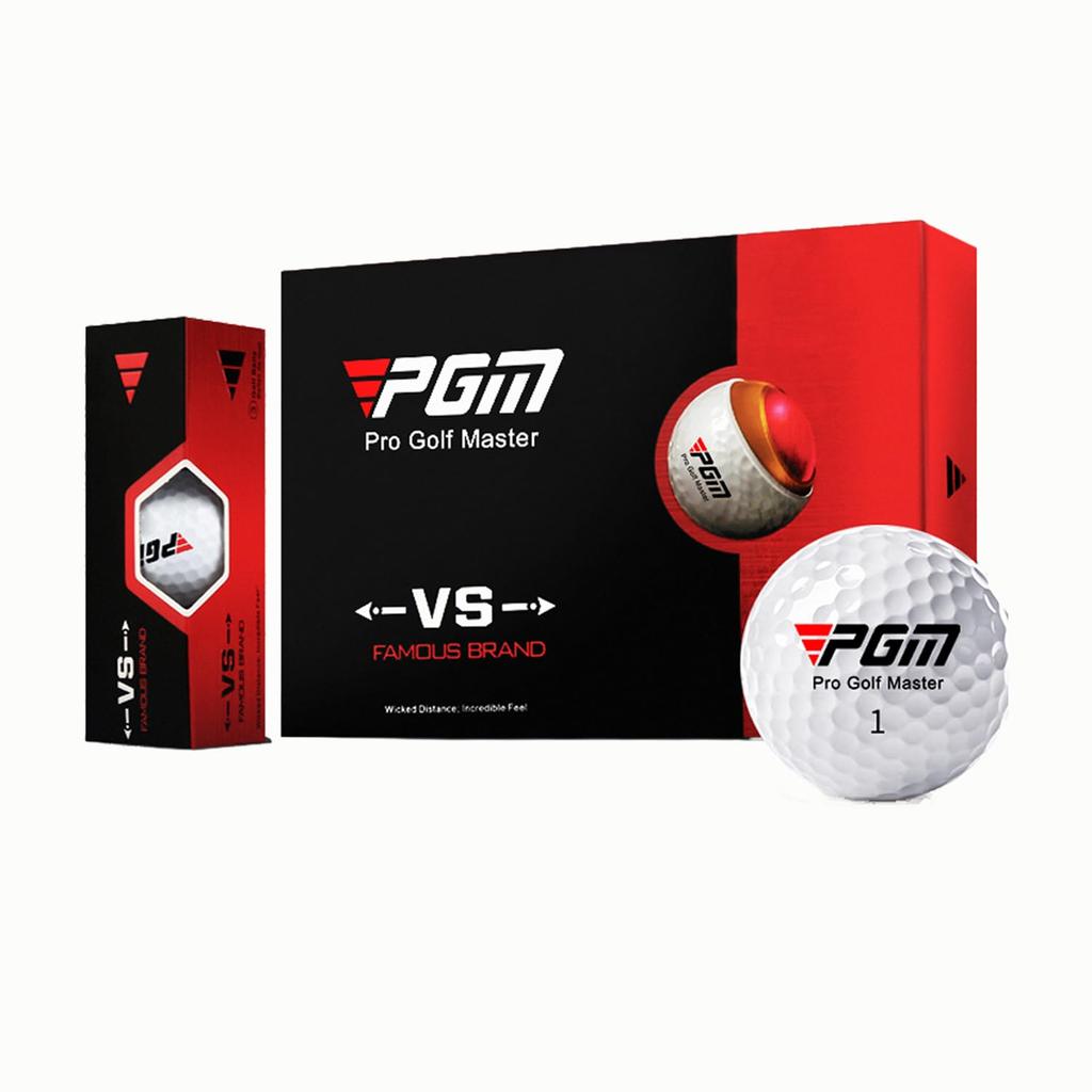 MIBRIL PGM (Pro Golf Master) Golf Balls, 1 Dozen (12 Balls), 3-Piece Construction
