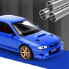 1/32 Subaru Impreza WRX STI Alloy Sports Car Model Diecasts Metal Racing Car Vehicles Model Sound Light Simulation Kids Toy Gift