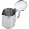 Кружка для кофе из нержавеющей стали, питчер для вспенивания молока для латте-арта, для офиса, кухни, с ручкой и крышкой(350мл)