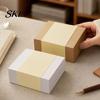 Heavy Duty Stick Notes Notes, 4x4in Self-Stick Cube Pads, 400 Thick Paper Sheets/Pad Adhesive Memo Pads for Office, School, Home Big Size