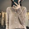 Женский кашемировый кардиган QingHe 30% кашемира - Мягкий и теплый свитер из смесовой шерсти