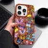 Чехол для телефона с цветным рисунком бабочки из кожи и текстурой для iPhone 16 Pro 15 14 13 12 Pro Max 11, ударопрочный, мягкий, матовый, тонкий чехол из ТПУ