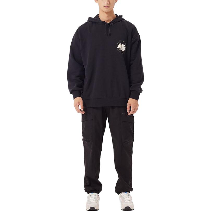 New Balance Толстовки Мужские Черные С капюшоном Умеренные Другие AMT23348-BK