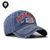 Бейсболка с вышитым национальным флагом из чистого хлопка с промытыми отверстиями, кепка для международной торговли в честь Дня независимости Европы и Америки