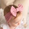 Elastic Knit Headband Bowknot Newborn Hairband Kid Headdress Hair Band  Photography Prop