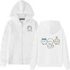 New Zipper Hoodie Men's and Women's Fashion Cardigan Zipper Sweatshirt Hip Hop