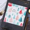 20Pcs/pack Vintage Christmas Series Printed Paper Disposable Tableware Napkin Tissues DIY Xmas Party Decoration