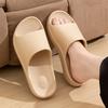 Fashion Thick Platform Slippers Women Summer 2025 Solid Color Soft Sole Cloud Slides Woman Lightweight Non-Slip Beach Shoes Flip Flops