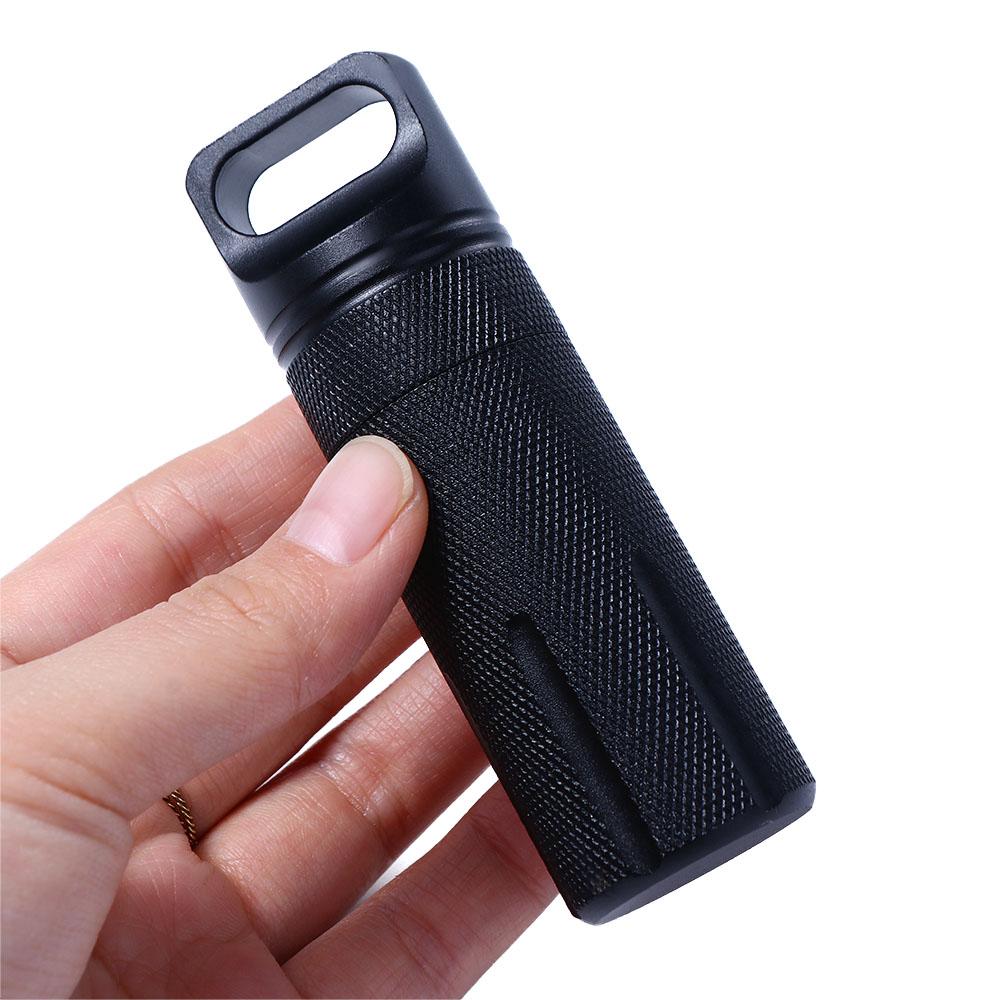 Case Keychain Emergency Hike Box Dry Bottle Container Pill Box Seal Tank First-Aid Canister