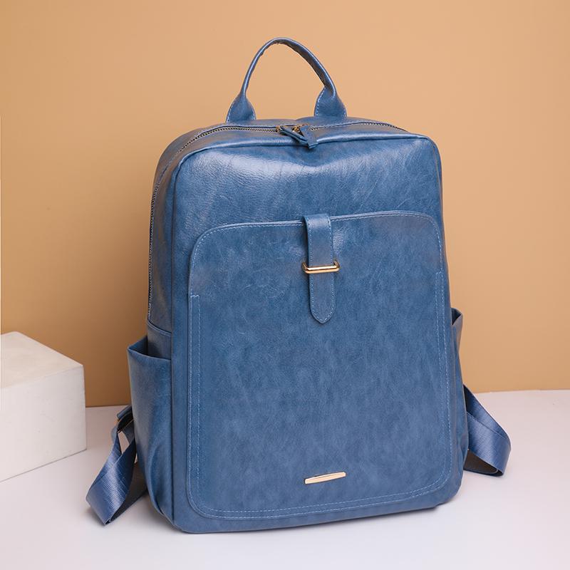 Винтажный большой вместительный женский рюкзак из искусственной кожи 2023, роскошная дизайнерская сумка для ноутбука, рюкзаки для девочек-подростков, сумка через плечо Mochila