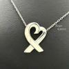 Б/у [Новый полированный] Tiffany & Co. Серебряное колье Tiffany 925 Paloma Picasso 'Любящее сердце'