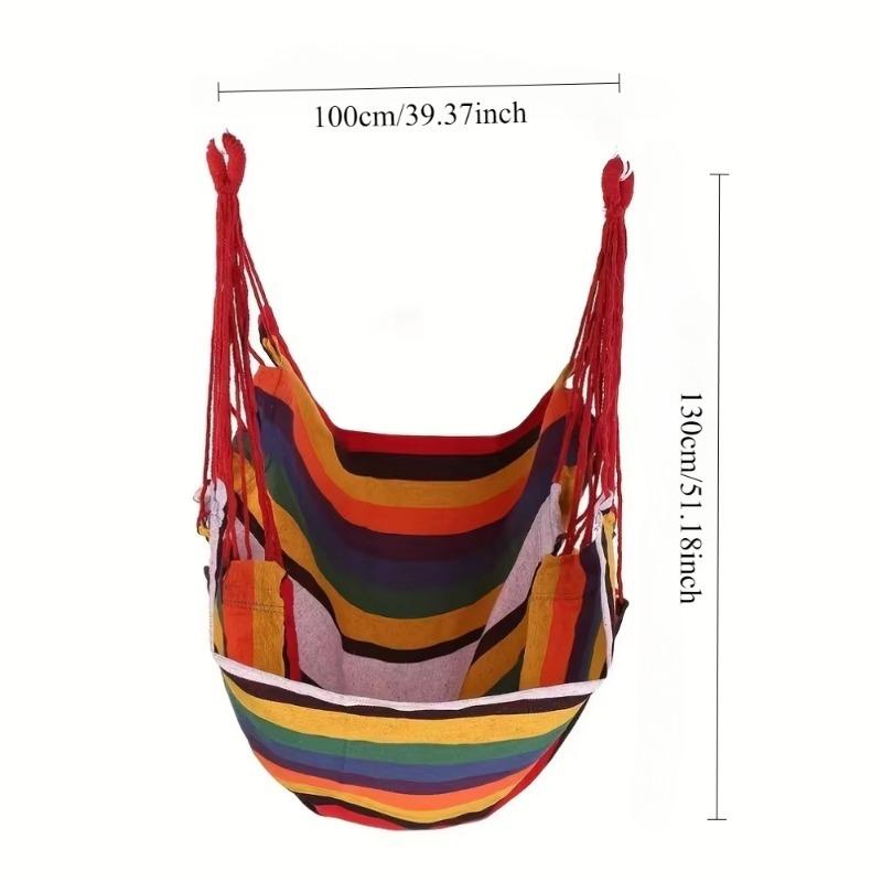 Кресло-гамак Портативное для улицы Кемпинговое кресло-гамак Холщовые кресла-качалки для отдыха Подвесные кресла Веревочные качели для помещений Кемпинговые гамаки