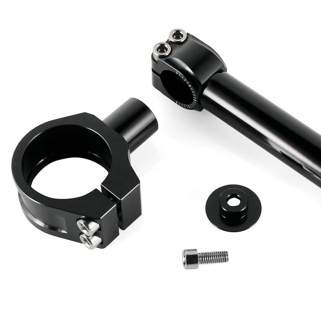 Adjustable Angle 37mm Separate Low Universal Fit for Motorcycles 37 37-Piece Handlebars, Type, 22.2mm, Black,