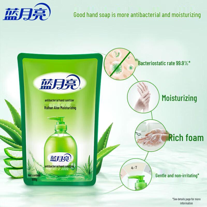 Blue Moon Aloe Vera Antibacterial Foaming Hand Sanitizer Refill