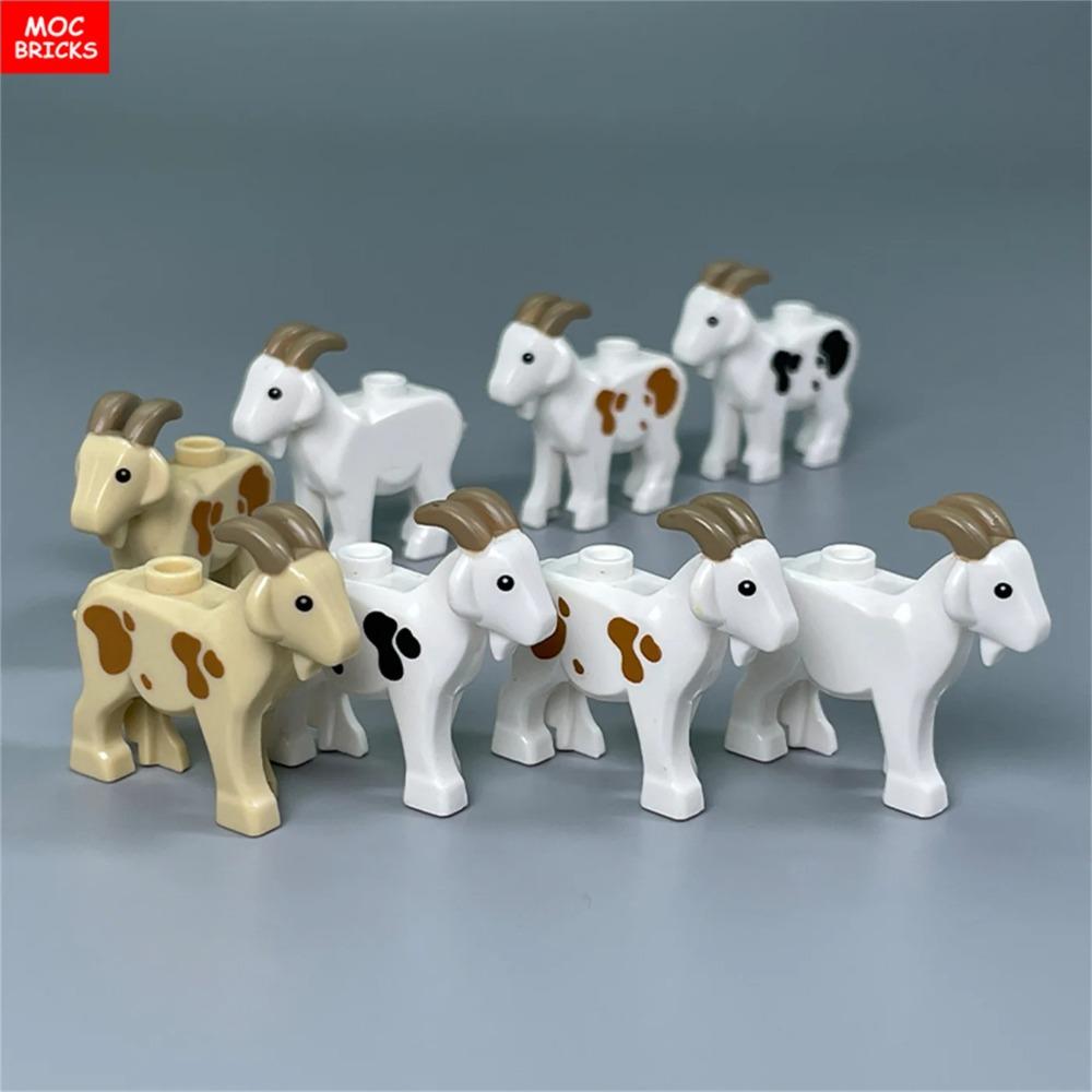 Кирпичики MOC Джунгли Подлесок Лесное животное Обезьяна Коза Жираф Птица Ночная сова Аксессуары Строительные блоки Игрушки-друзья Подарки